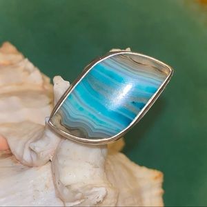 Botswana Agate Handmade ring 9.5